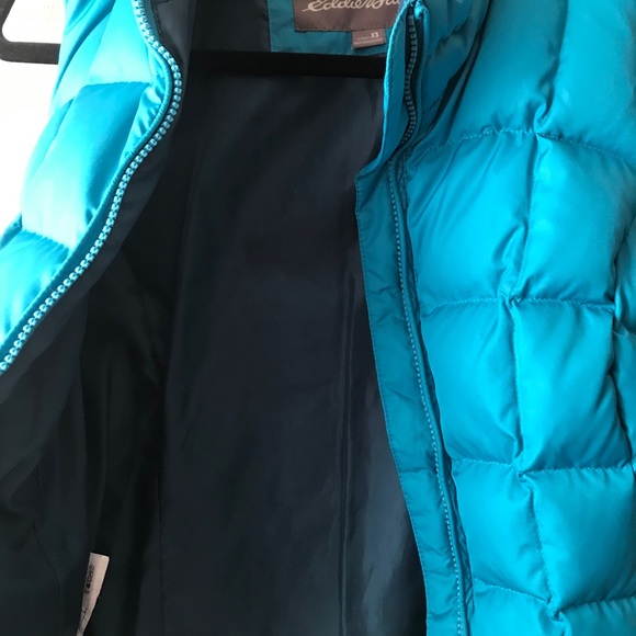 Eddie Bauer Turquoise Down Vest - Picture 9 of 10